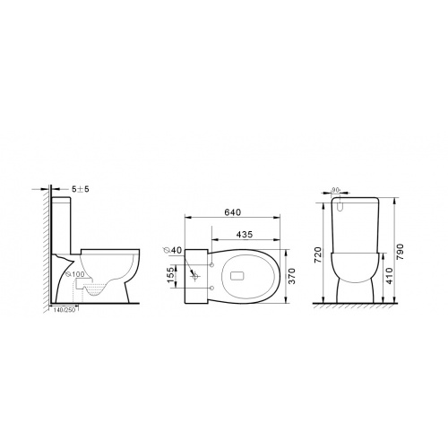 T6009S — Close Couple Toilet Suite (Bottom inlet only) – Renovation ...