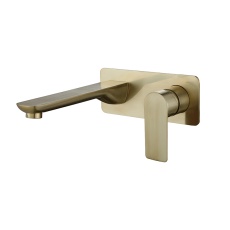 M73051SG Brushed Gold Wall Basin Faucet